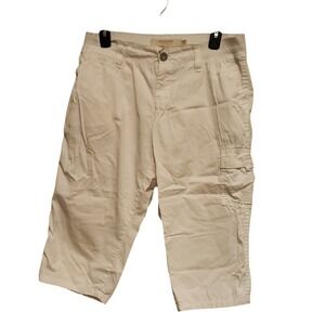 SONOMA Life Style Capri Mid Rise Cargo Pants Women's Petite 6P Beige